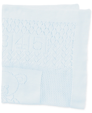 Ralph Lauren Baby Boys Bear Pointelle Cotton Blanket