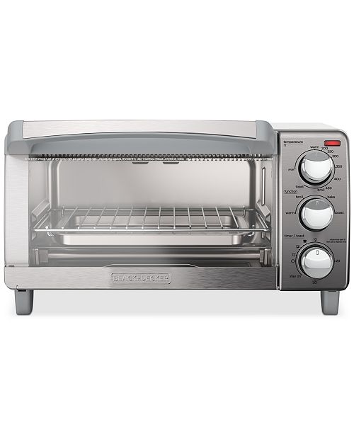 Black Decker To1760ss 4 Slice Toaster Oven Reviews Small Appliances Kitchen Macy S