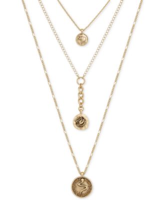 Lucky Brand - 3-Layer Charm Necklace