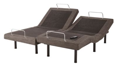 Boyd - Split King Grey Adjustable Wireless Flex Bed Frame