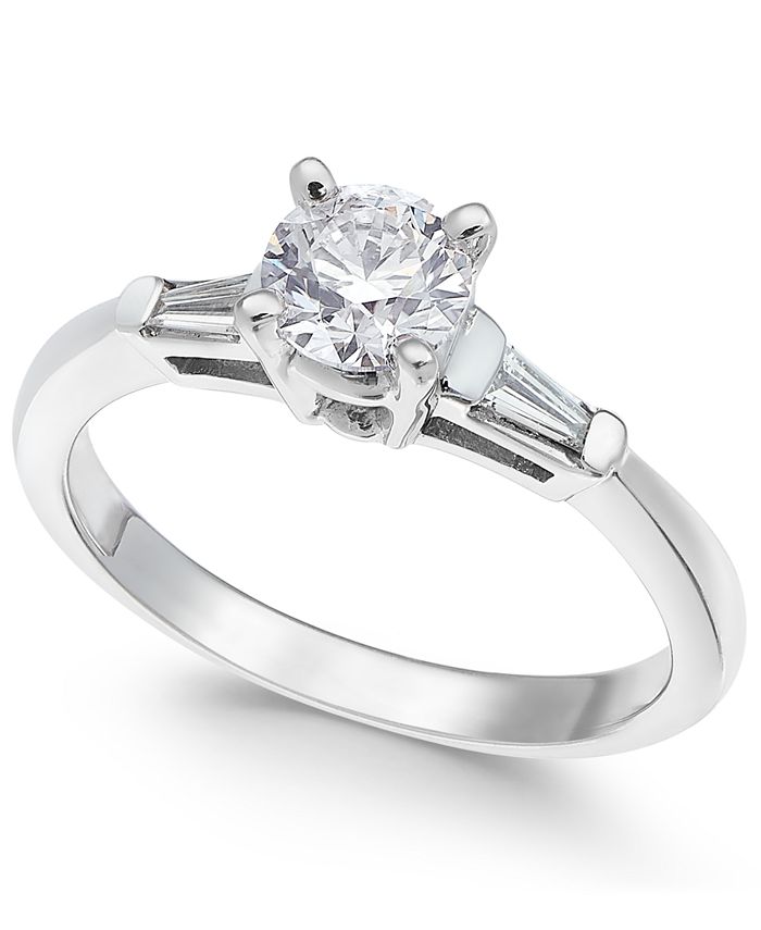 Macy's Diamond Engagement Ring (3/4 ct. t.w.) in 14k White Gold - Macy's