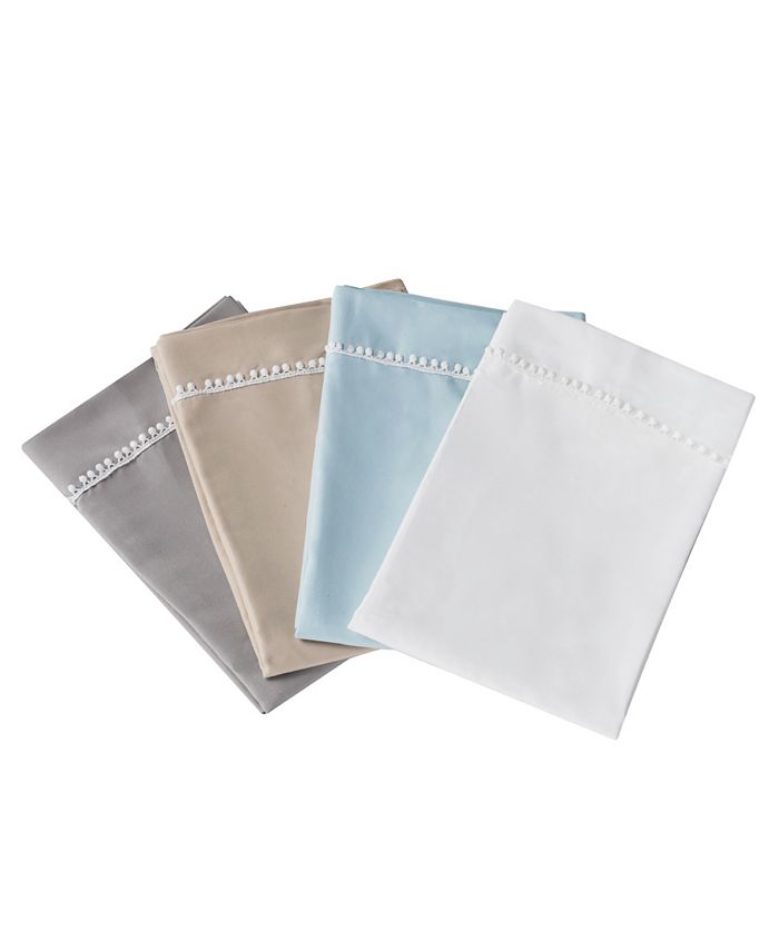 Sanders Pom Pom 4 Pc Full Microfiber Sheet Set Macy's
