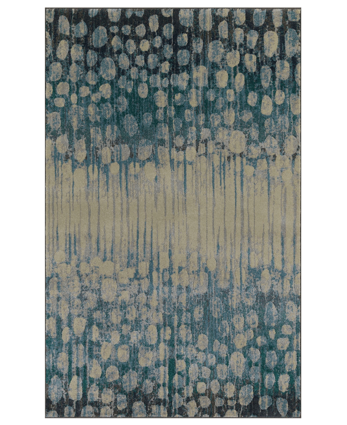 Closeout! D Style Mosaic Mikko 7'10in x 10'7in Area Rug - Pewter at RugsBySize.com