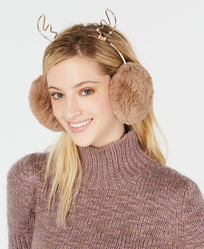 Charter Club Rhinestone Reindeer Earmuffs, Created for Macy's Macy's