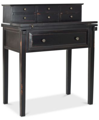 Safavieh - Abigail 7-Drawer Fold Down Desk, Quick Ship