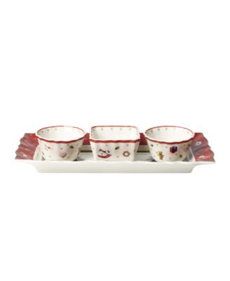 Toy's Delight Set of 3 Dip Bowls with Tray