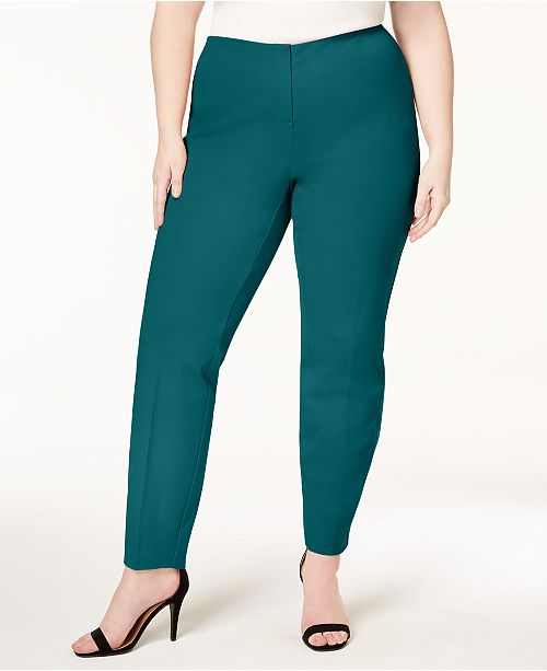 Alfani Plus Size Bi-Stretch Hollywood Skinny Pants, Created for Macy's ...