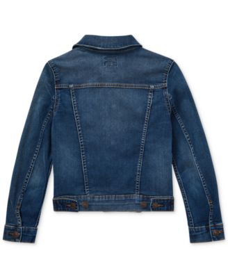 Big Girls Lightweight Denim Trucker Jacket