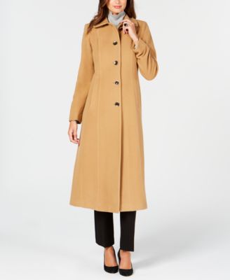 macys anne klein single breasted wool coat