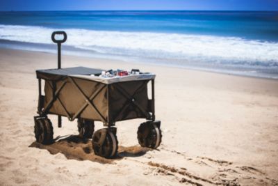 by Picnic Time Black Adventure Wagon Elite All-Terrain Portable Utility Wagon