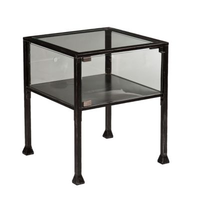 Southern Enterprises - Terrarium Display End Table, Quick Ship