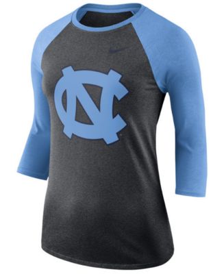 Nike Women's North Carolina Tar Heels Dri-Blend Raglan T-Shirt - Macy's