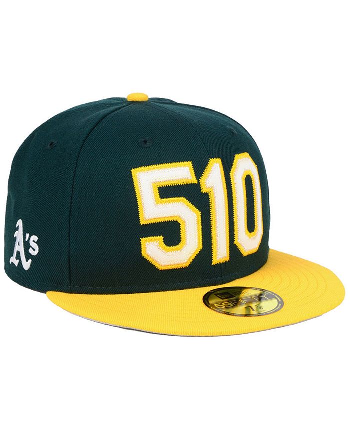 New Era Oakland Athletics Heather Black White 59FIFTY Fitted Cap - Macy's