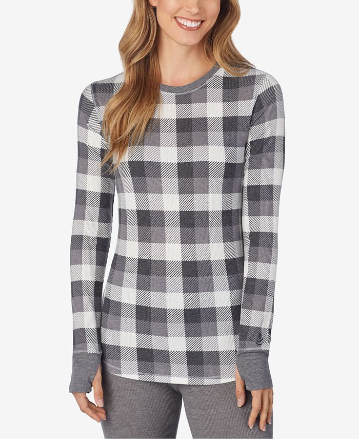 Cuddl Duds LongSleeve Waffle Thermal Top Macy's