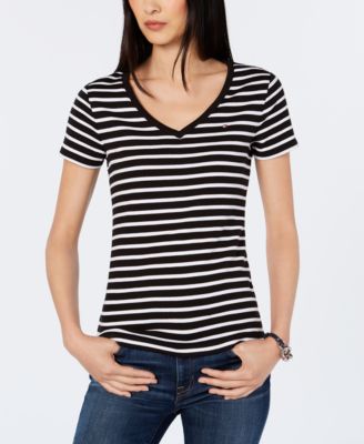 tommy hilfiger striped t shirt womens