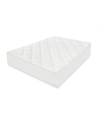 Restonic - Striped 400 Thread Count Queen Mattress Pad