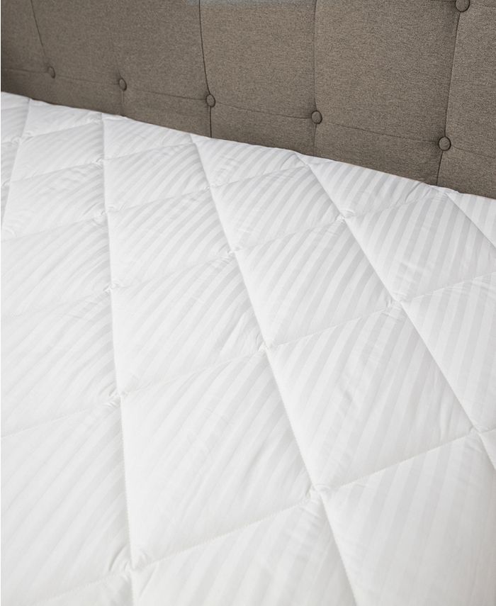 Restonic CLOSEOUT! Striped 300 Thread Count Full Mattress Pad Macy's