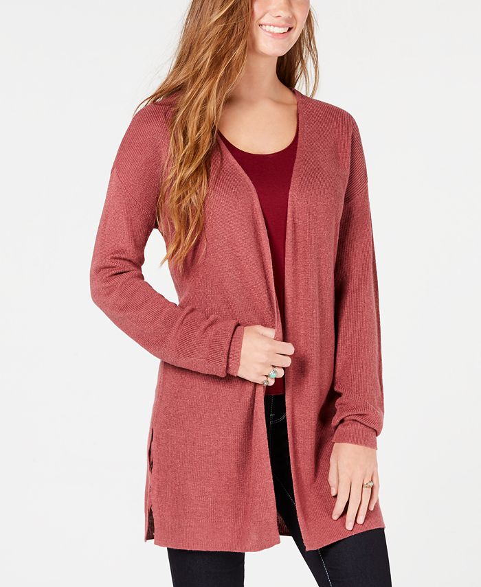 Hippie Rose Juniors Lace Up Back Cardigan Macy s