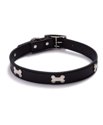 Mimish - Black Leather Stud Collar (Small - 3/4")