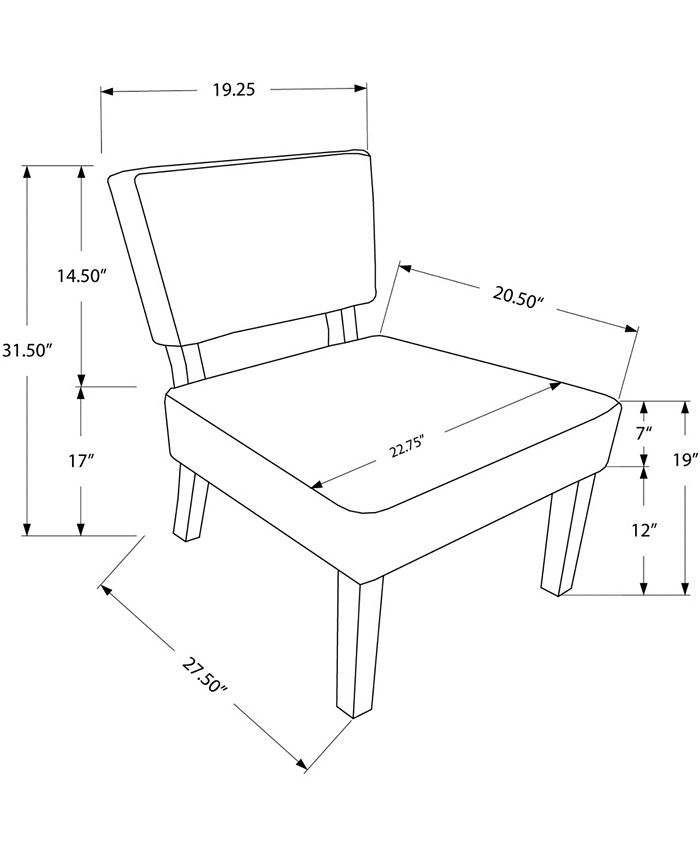 Monarch Specialties Accent Chair Vintage French Fabric Macy's