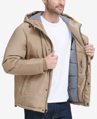 cole haan men's oxford hooded jacket