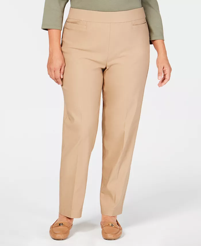 Plus Size Classic Allure Tummy Control Pull-On Average Length Pants - thumbnail 7