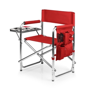Picnic Time Mickey Mouse Portable Folding Sports Chair In Red