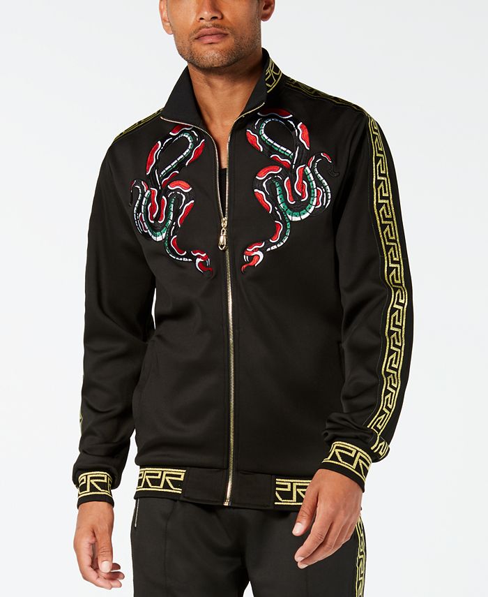 Reason Men s Serpent Embroidered Track Jacket Macy s