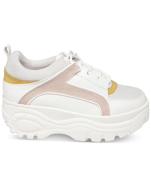 madden girl spice chunky platform sneakers