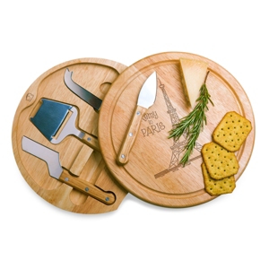 Picnic Time 's Ratatouille Circo Cheese Cutting Board & Tools Set In Brown