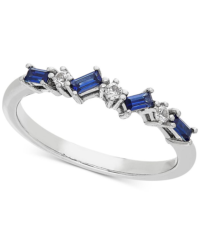 Macy s Lab Created Sapphire 3 8 ct. t.w. White Sapphire Accent