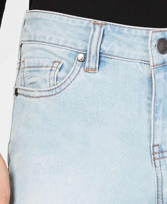 Dollhouse Juniors' Ripped Side-Zipper Skinny Jeans - Macy's