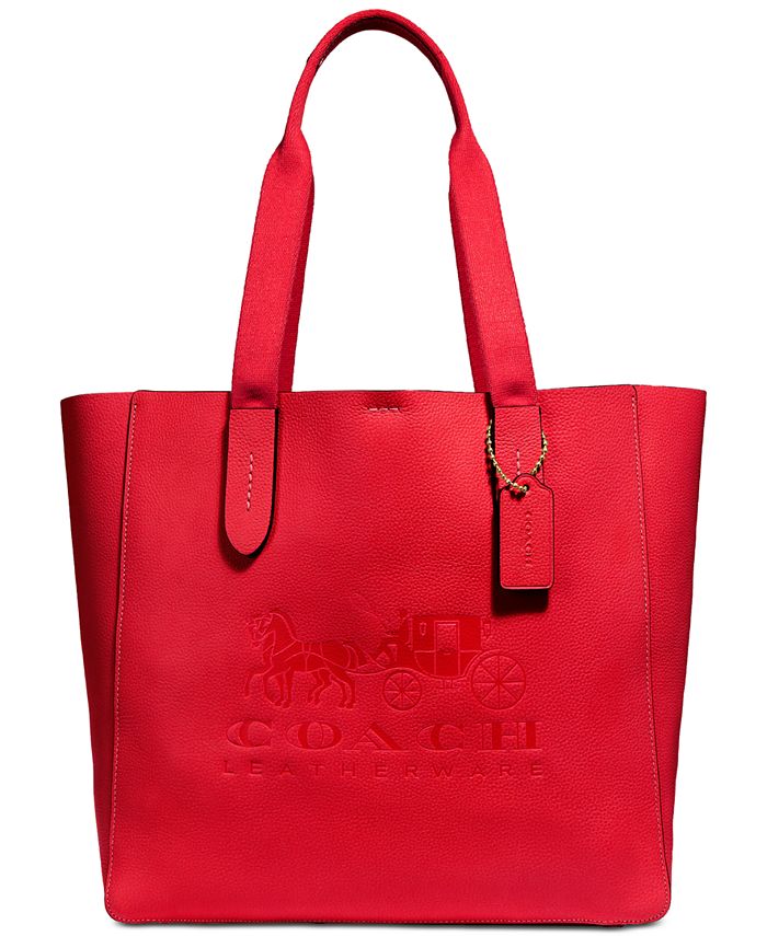 Coach grove online logo tote