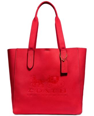 COACH Grove Signature Tote in Pebble Leather, Created for Macy's - Macy's