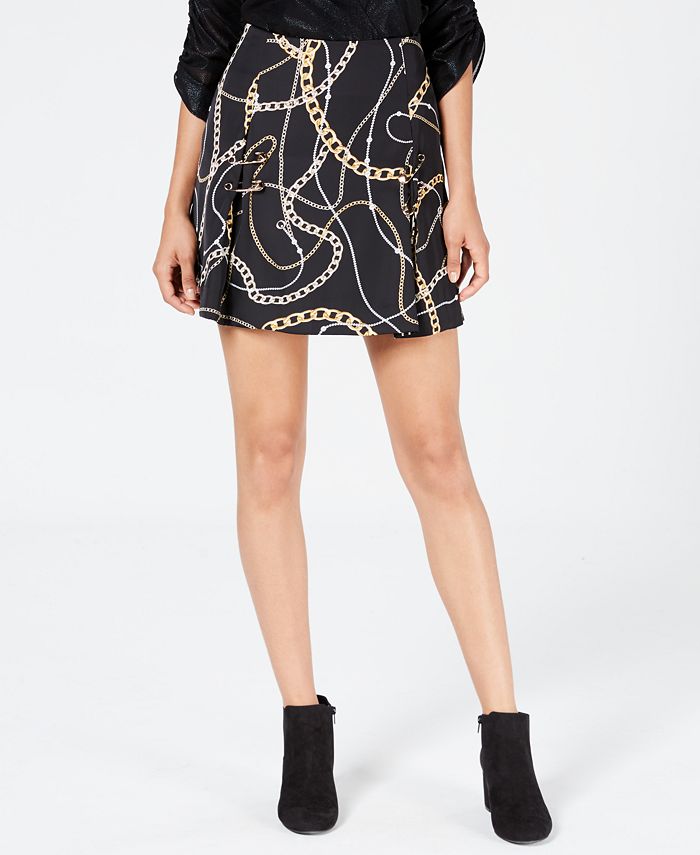 GUESS Perla Printed SafetyPin Skirt Macy's