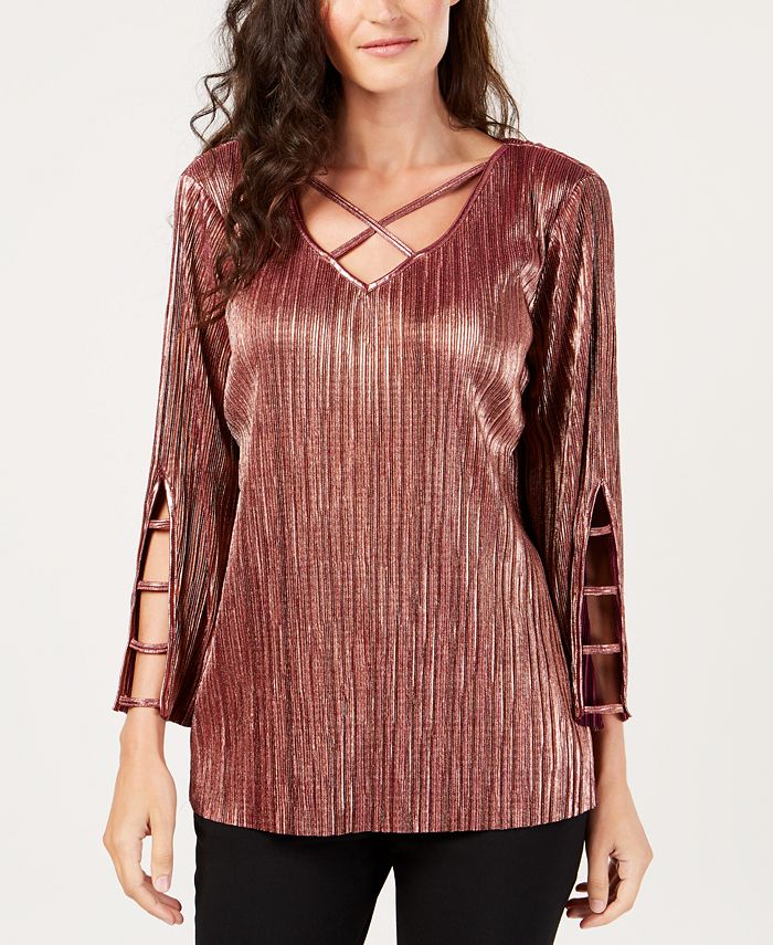 macy's jm collection petite tops