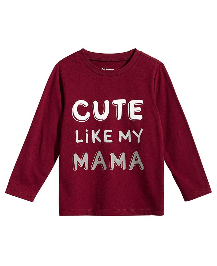 First Impressions Baby Boys Cute Like MomPrint Cotton TShirt, Created