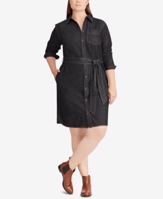 ralph lauren plus size shirt dress