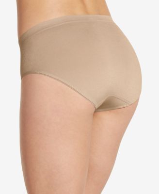 Smooth and Shine Seamfree Heathered Hipster Underwear 2187, available in extended sizes