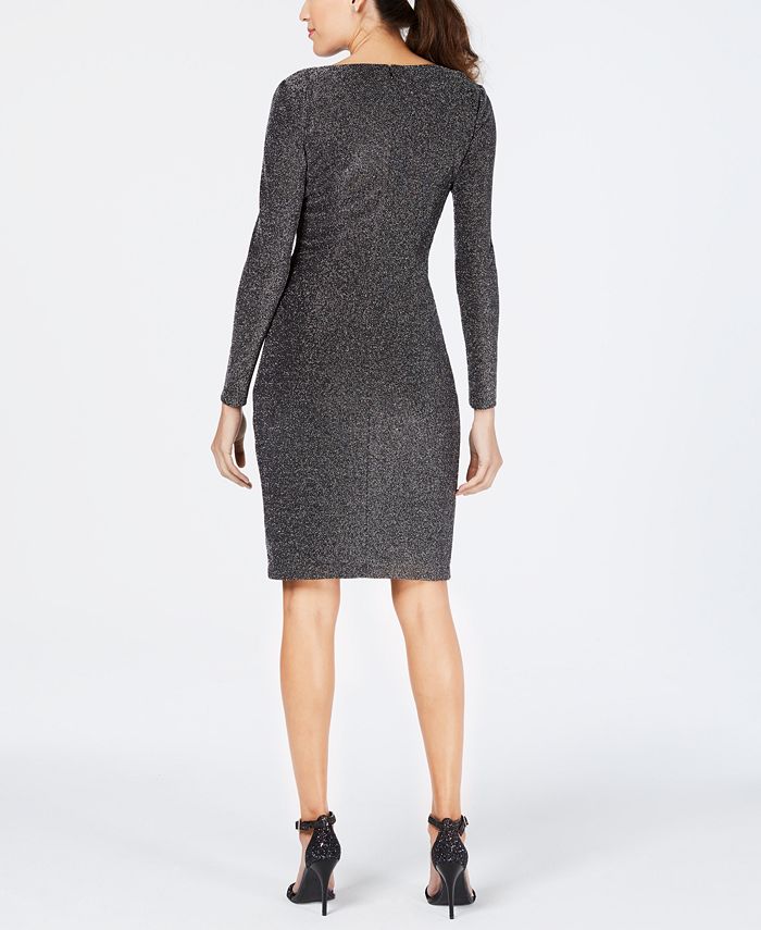 Vince Camuto Metallic Ruched Bodycon Dress Macy's