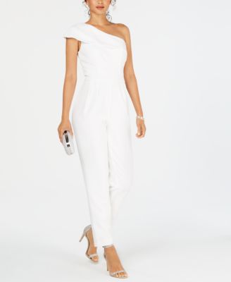 vince camuto one shoulder jumpsuit