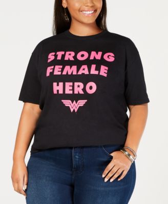 Love Tribe - Plus Size Cotton Breast Cancer Awareness T-Shirt