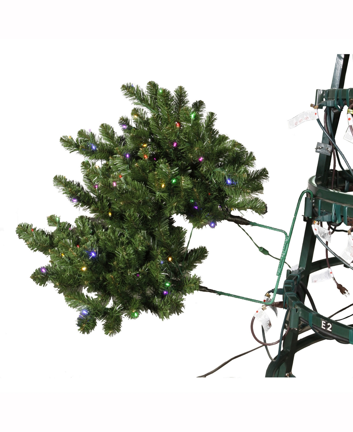 Teton Branch with 100 Multi Led Lights - Green