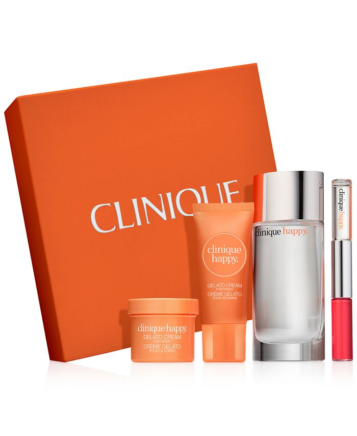 Clinique happy 4pc hotsell perfume set women