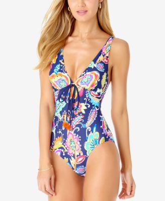 paisley one piece swimsuit