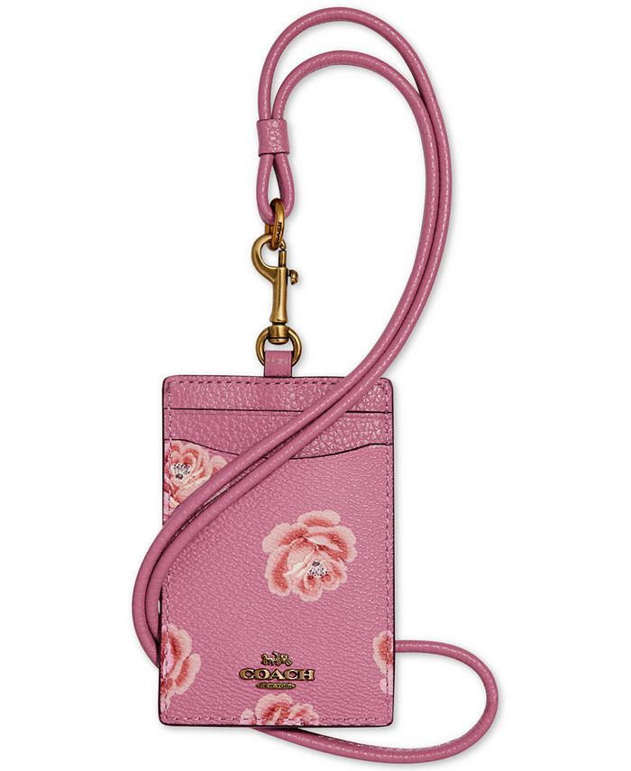 COACH Rose Print ID Lanyard Macy s