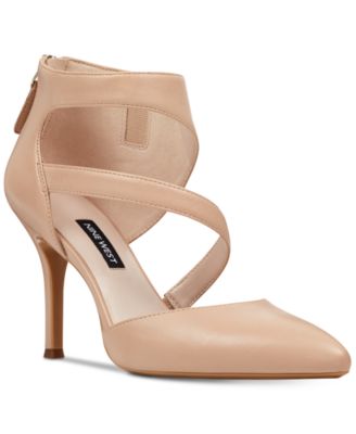 nine west forty asymmetrical strappy pumps