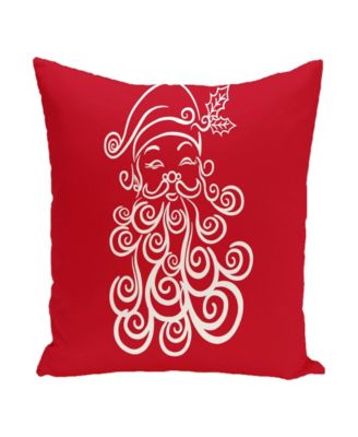 Photo 1 of 16 Inch Red Decorative Christmas Throw Pillow