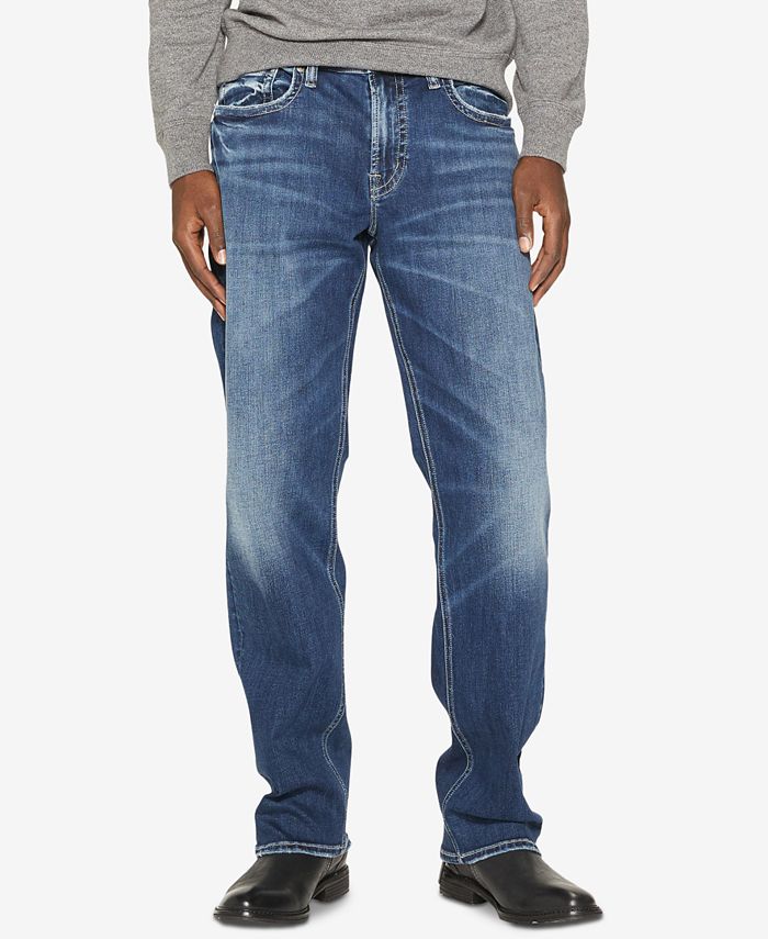 Silver Jeans Co. Men's Grayson EasyStraight Fit Stretch Jeans Macy's