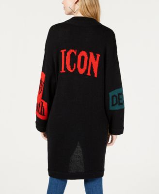 GUESS Donna Oversized Printed Cardigan